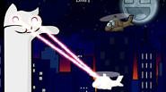 CATNAROK: LONGCAT RAMPAGE You are Longcat, a hero inspired by famous internet meme. You must destroy all of your enemies with laser beam eyes and other weapons that you can...