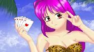 Join the beautiful Anime girls and play poker with them on the beautiful Fantasy Beach. Are you ready for some card shuffling and exciting gameplay? Game Controls: Mouse