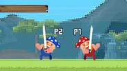 A crazy, fast-paced Viking game in which you have to eliminate your opponent as quickly as you can, cutting and slashing with you powerful sword. Jump on platforms, […]
